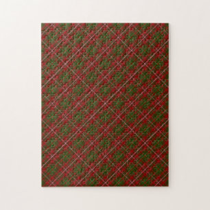 Hay Clan Tartan Plaid Pattern Jigsaw Puzzle