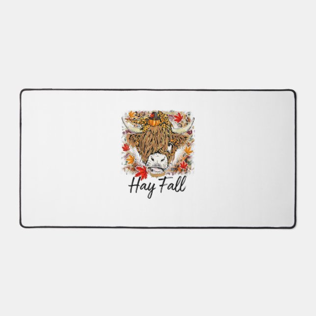 Hay Fall Highland Cow Leopard Thanksgiving Heifer (Recto)