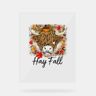 Hay Fall Highland Cow Leopard Thanksgiving Heifer