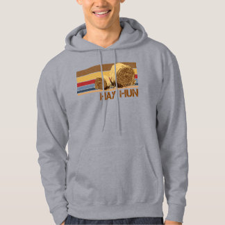 hay hun Hay bale Funny Farm Life Country Hayfield  Hoodie