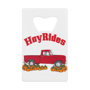 hay rides credit card bottle opener