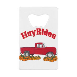 hay rides credit card bottle opener