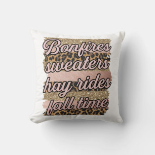 Hay Rides Throw Pillow