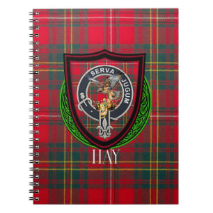 Hay Scottish Clan Tartan & Crest Notebook
