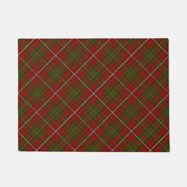 Hay Scottish Clan Tartan Plaid Pattern Doormat (Front)
