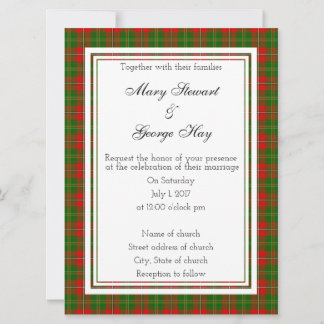Hay Scottish Wedding Invitation
