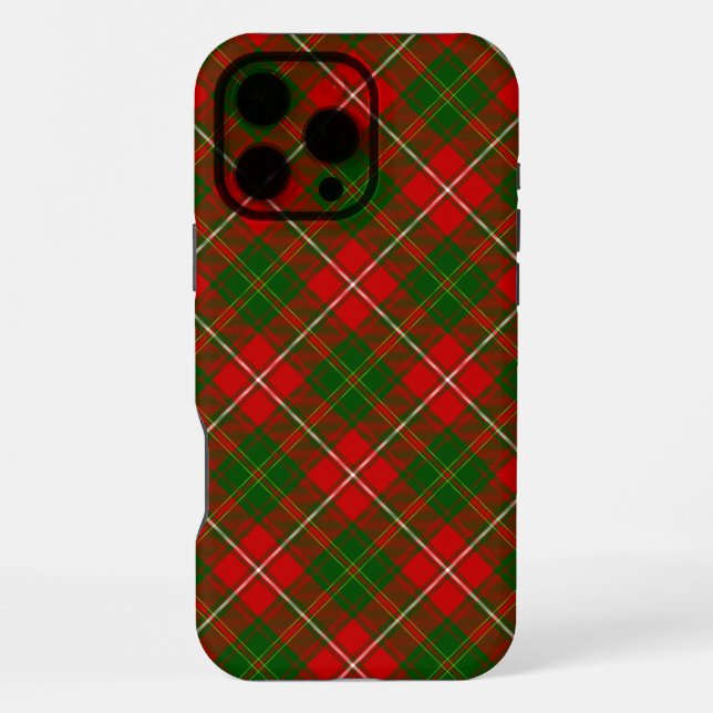 Hay tartan red green plaid iPhone case (Back)