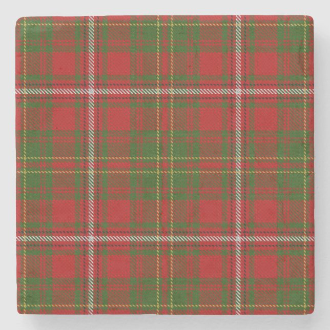 Hay Tartan Stone Coaster (Front)