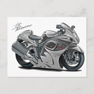 Hayabusa Grey Bike Postcard