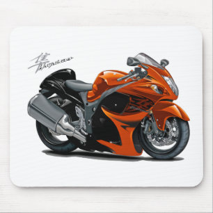 Hayabusa Orange Bike Mouse Pad