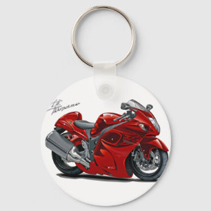Hayabusa Red Bike Keychain
