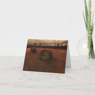 Haybales Notecard