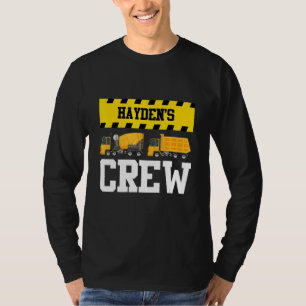 Hayden Construction Crew Custom Dumptruck Dump Tru T-Shirt