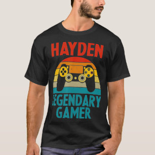 HAYDEN Gift Name Personalized Funny Gaming Geek Bi T-Shirt