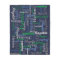 Hayden personalized name green blue grey blanket