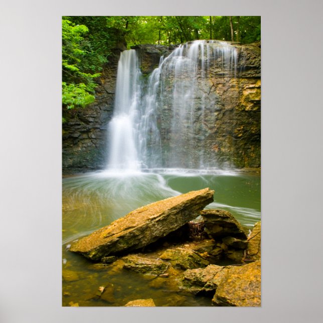 Hayden Run falls, Columbus, Ohio Poster (Front)