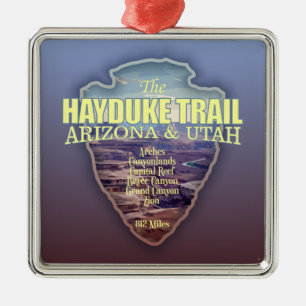 Hayduke Trail (arrowhead) Metal Ornament