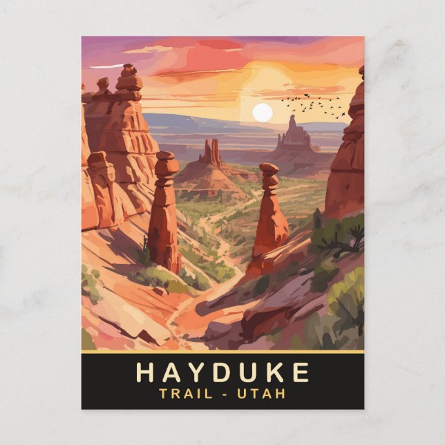 Hayduke Trail, Utah, Travel  Postcard (Front)