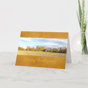 Hayed Field & Barn Thanksgiving Card