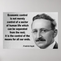 Hayek Economic Control Quote