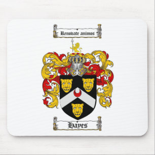 HAYES FAMILY CREST -  HAYES COAT OF ARMS MOUSE PAD