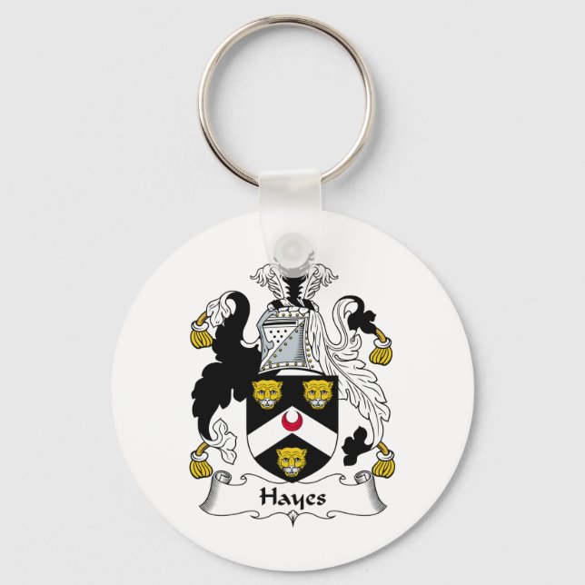 Hayes Family Crest Keychain (Front)