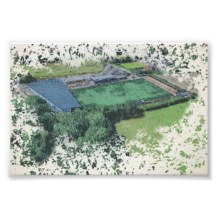 Hayes Lane Stadium Aerial View – Bromley Photo Print