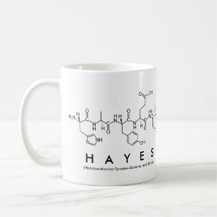 Hayes peptide name mug