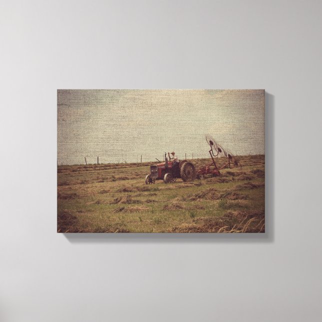 Haying Canvas Print (Front)