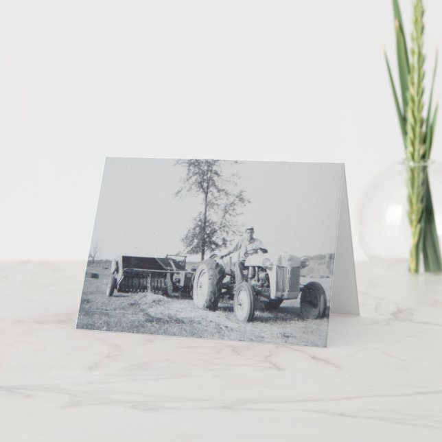 Haying in the 60's card (Front)