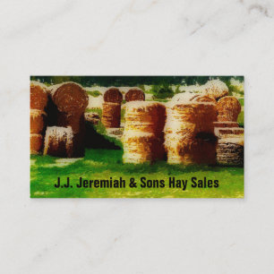Haying Service or Hay Sales Business Card