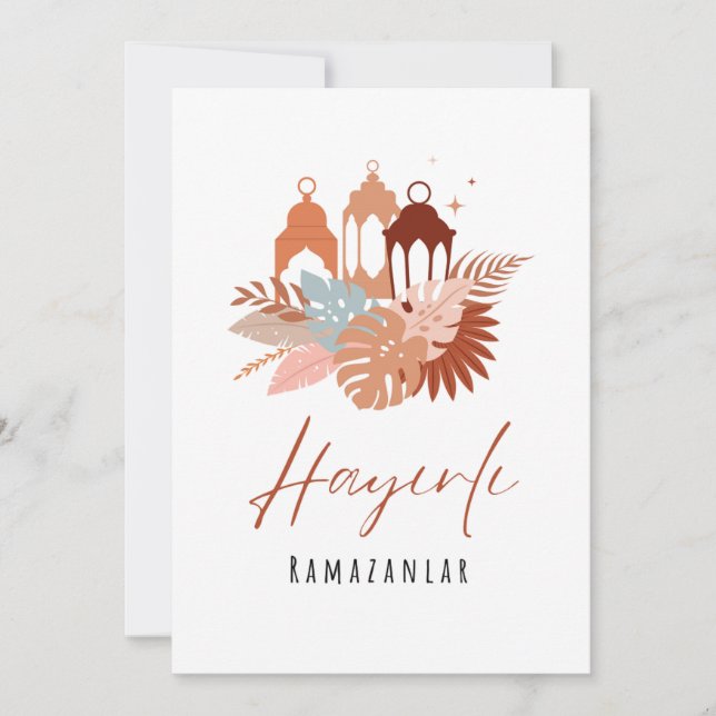 Hayırlı Ramazanlar Carte Ramadan (Devant)