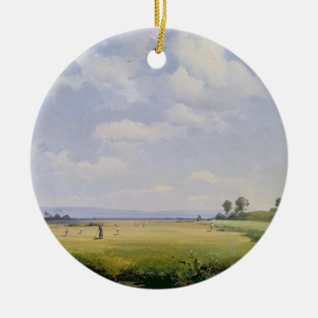 Haymaking, 1838 (oil on canvas) ceramic ornament (Front)