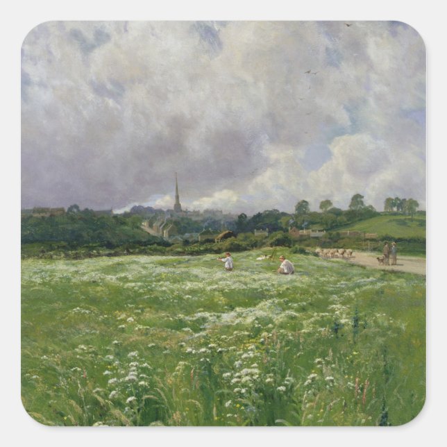 Haymaking Square Sticker (Front)