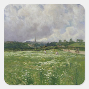 Haymaking Square Sticker