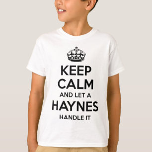 Haynes Funny Surname Family Tree Birthday Reunion T-Shirt