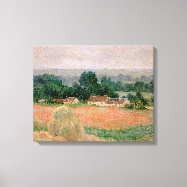 Haystack at Giverny - Claude Monet - 1886 Canvas Print (Front)