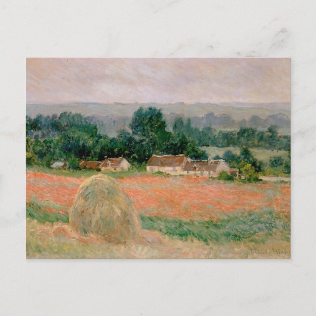 Haystack at Giverny - Claude Monet - 1886 Postcard (Front)