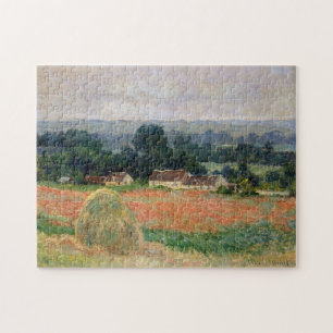 Haystack at Giverny Monet Fine Art Jigsaw Puzzle