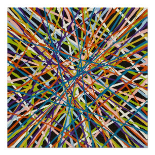 Haystack in Black Perfect Poster