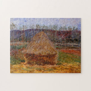 Haystack in Giverny Monet Fine Art Jigsaw Puzzle