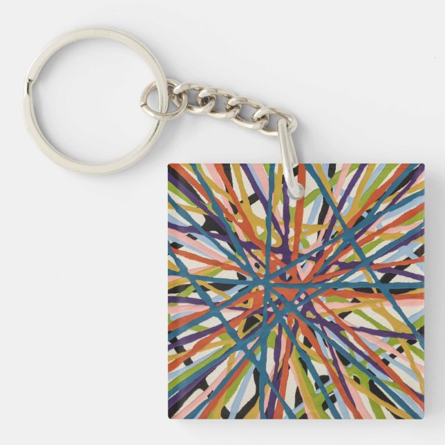 Haystack in White Keychain (Front)