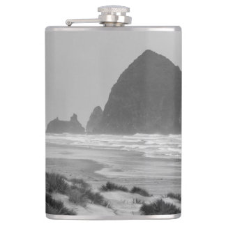 Haystack Rock at Cannon Beach Hip Flask