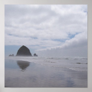 Haystack Rock Beach Poster