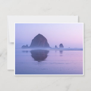 Haystack Rock Cannon Beach Oregon at Dusk Postcard