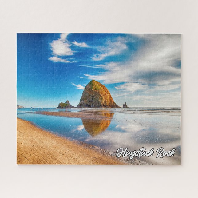 Haystack Rock, Cannon Beach, Oregon, USA Jigsaw Puzzle (Horizontal)