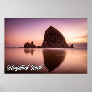 Haystack Rock, Coast Of Oregon, USA Poster