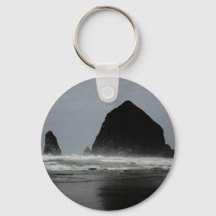 Haystack Rock Keychain
