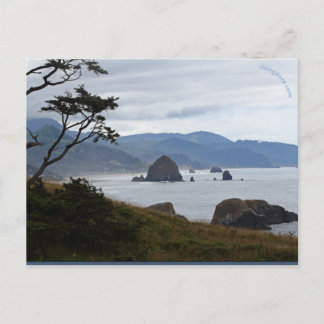 Haystack Rock, Oregon Postcard
