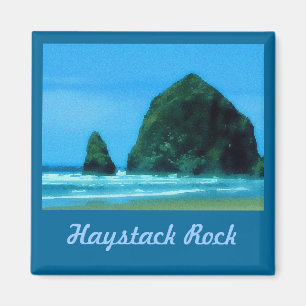 Haystack Rock Watercolor Magnet